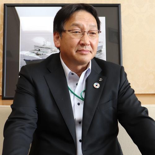 インタビューに応じる徳田善一ホクレン新副会長