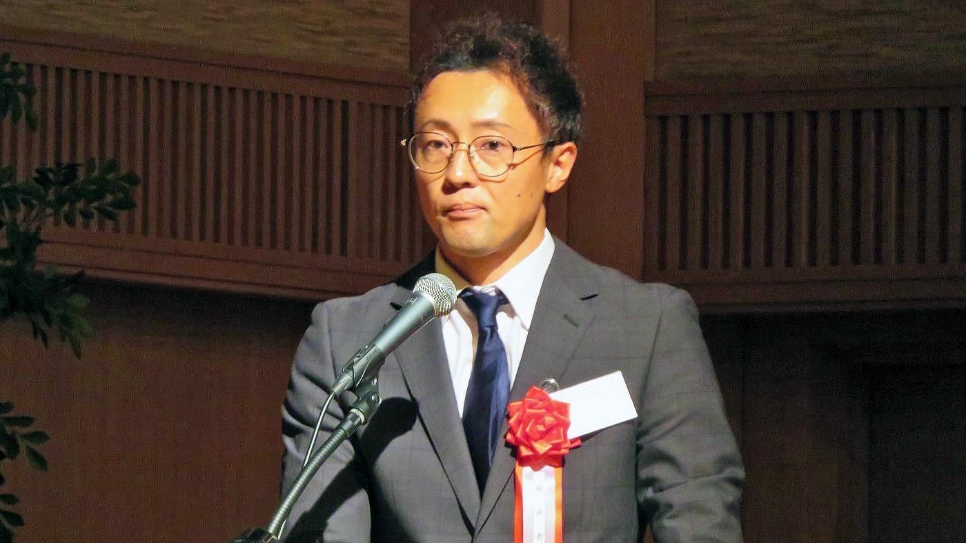 黒澤賞を受賞した五味英介さん