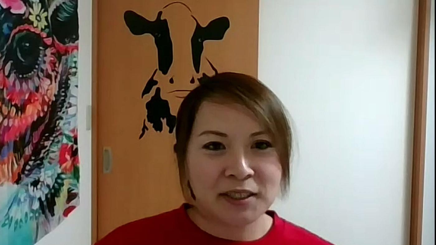 オンラインで講演した椛木円佳さん