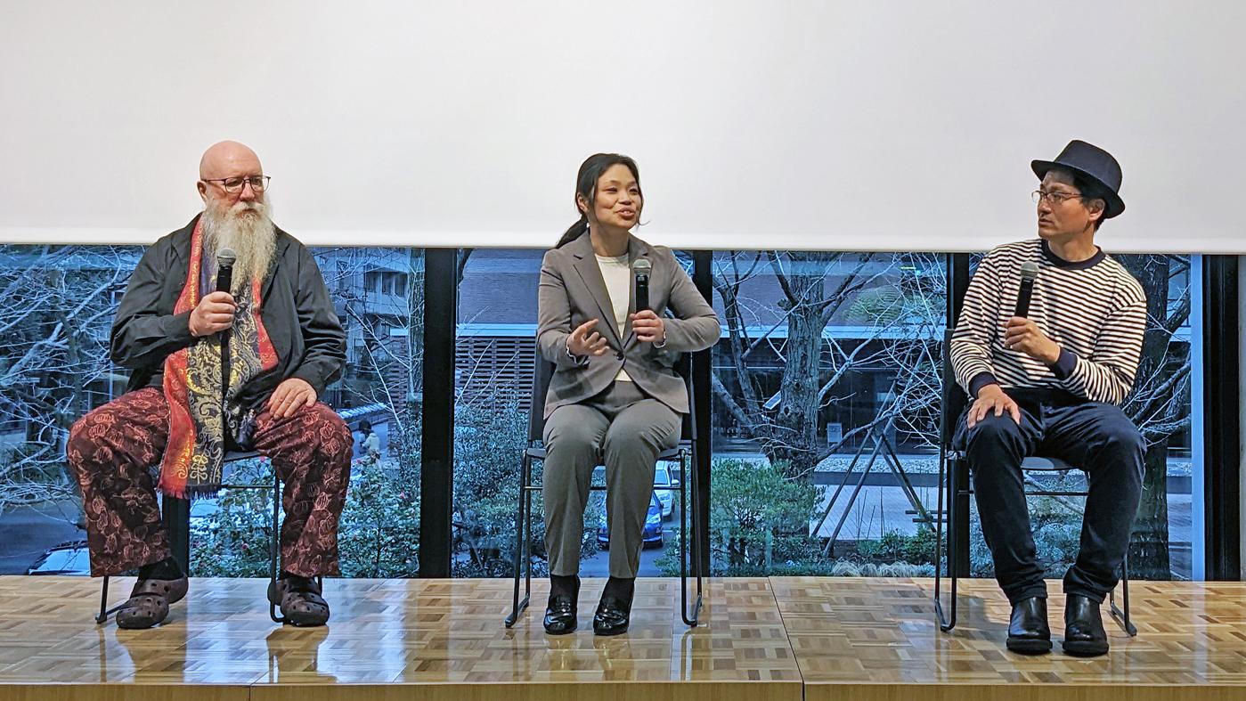 当日はパネルディスカッションも。左からジョン・デーヴィスさん、北川飛鳥さん、松原正典さん