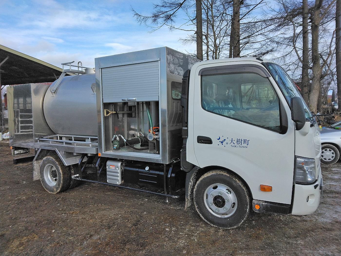 大樹町が所有する防疫車