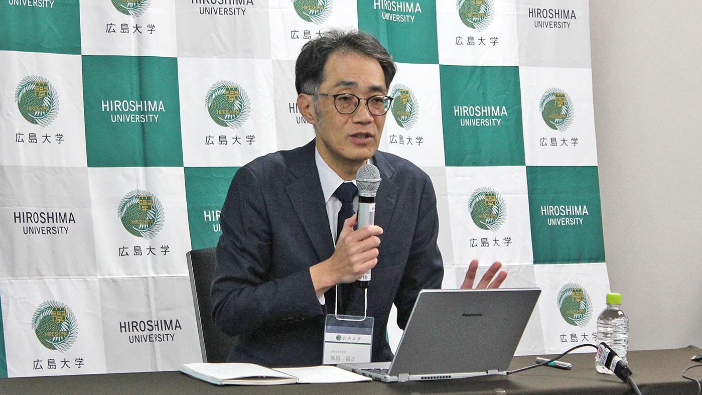 今回の研究が新興国の乳生産向上に役立つと強調する島田昌之教授