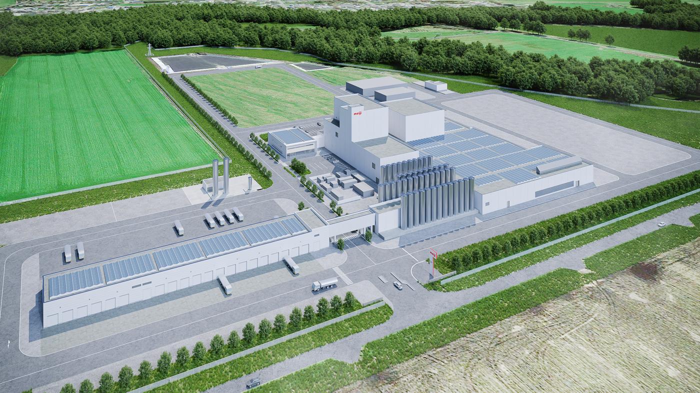 明治「北海道根釧工場」の完成イメージ